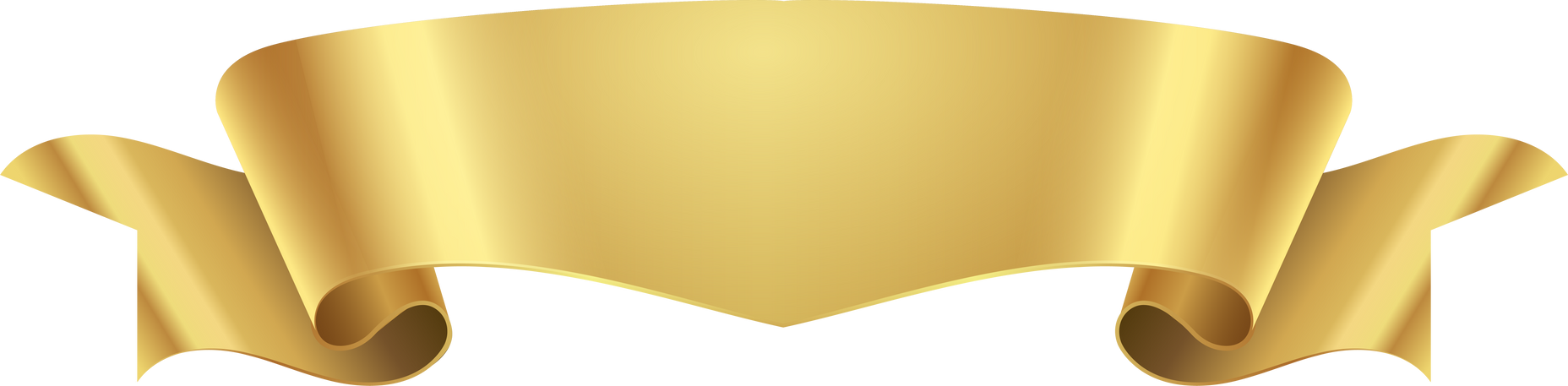 ribbon banner metallic